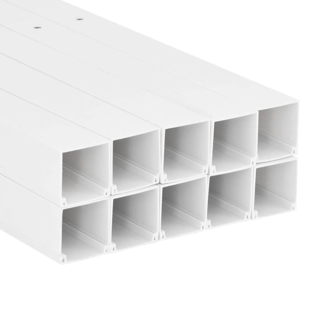 vidaXL Kanał elektroinstalacyjny, 60x40 mm, 10 m, PVC