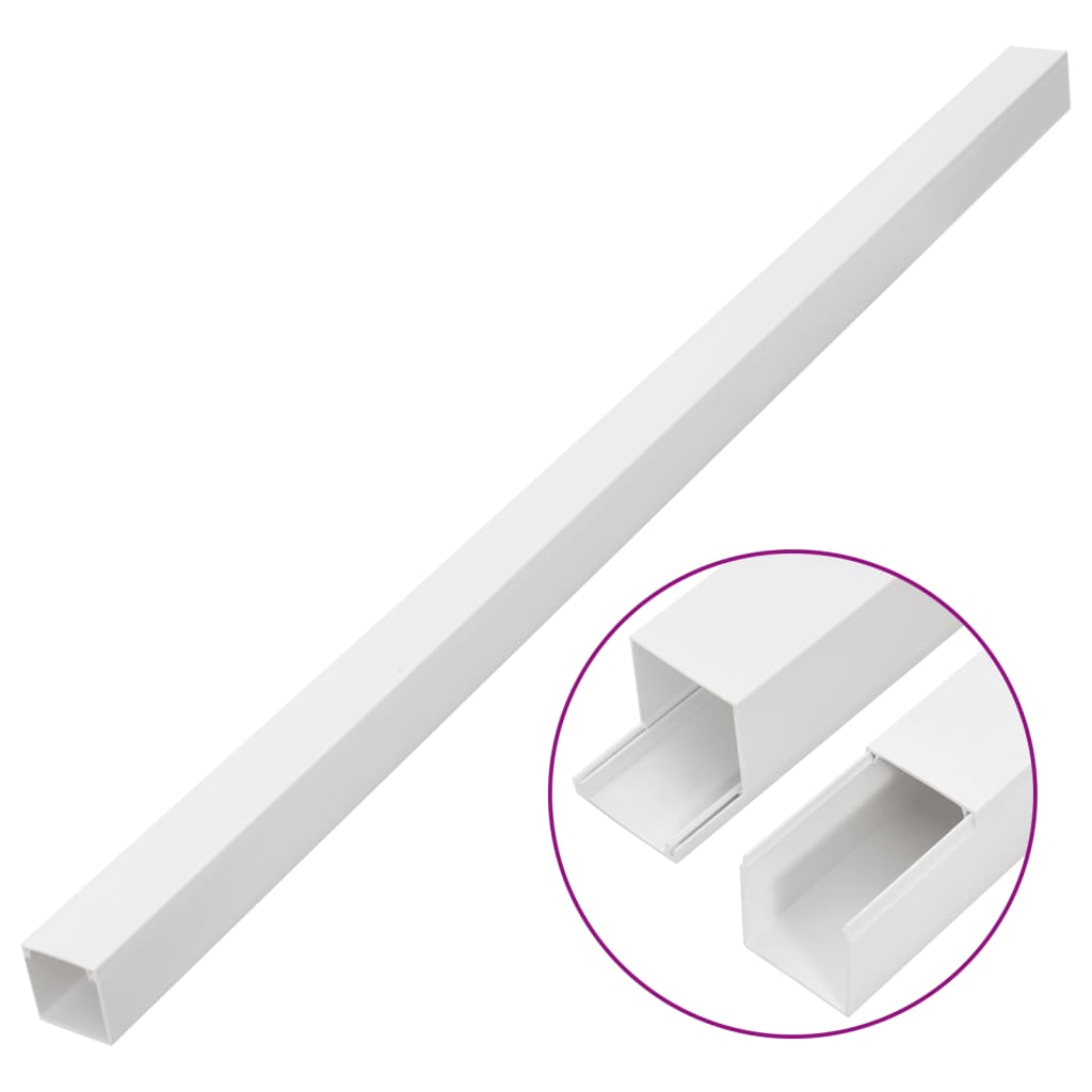 vidaXL Kanał elektroinstalacyjny, 100x40 mm, 10 m, PVC
