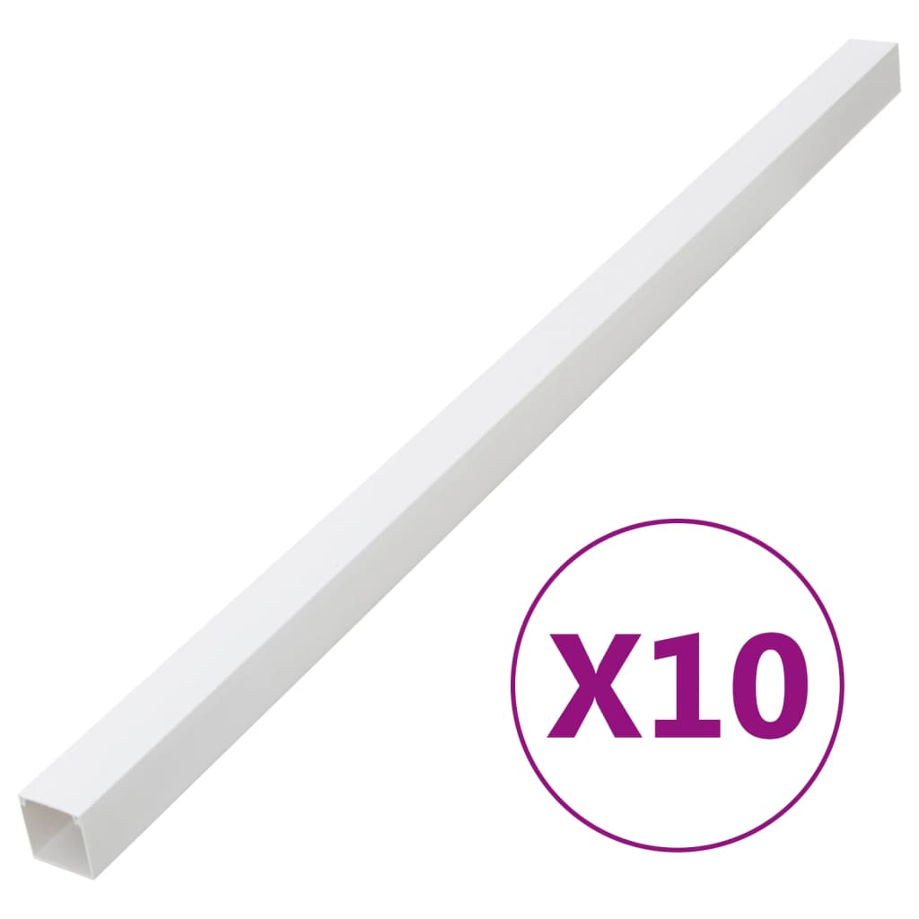 vidaXL Kanał elektroinstalacyjny, 50x25 mm, 10 m, PVC