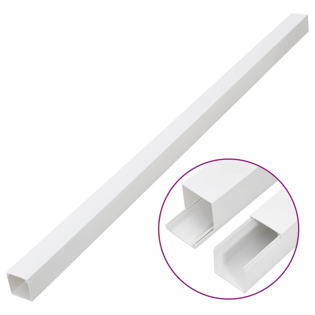 vidaXL Kanał elektroinstalacyjny, 50x25 mm, 10 m, PVC