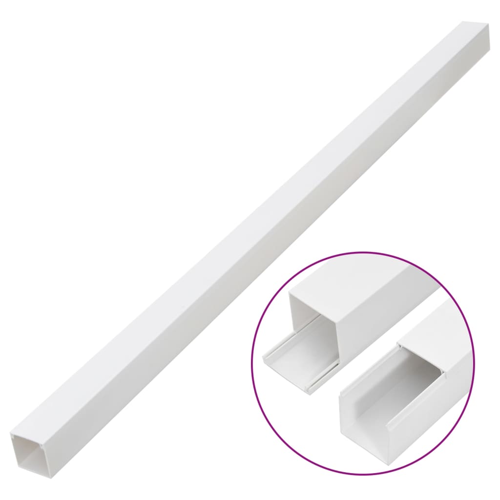 vidaXL Kanał elektroinstalacyjny, 100x60 mm, 10 m, PVC