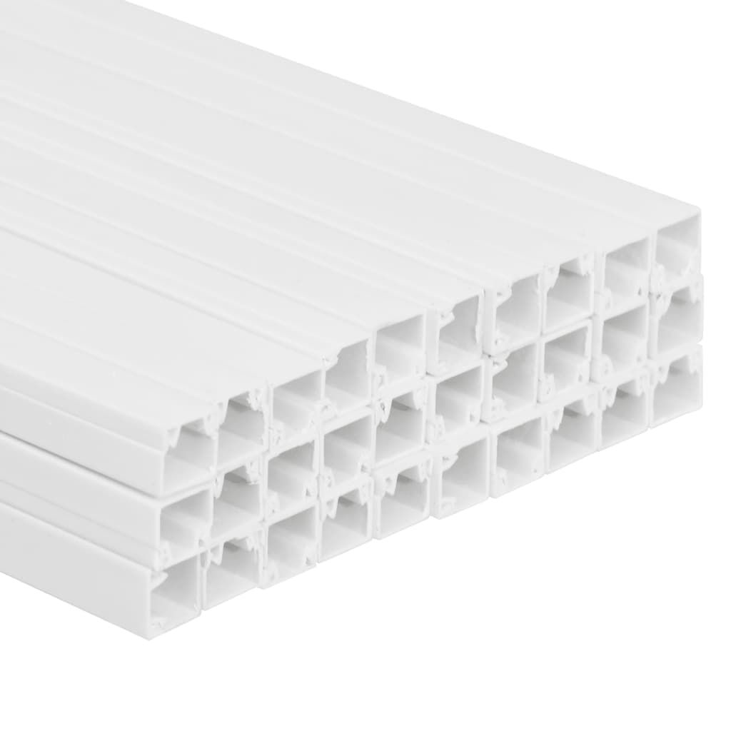 vidaXL Kanał elektroinstalacyjny, 10x10 mm, 30 m, PVC