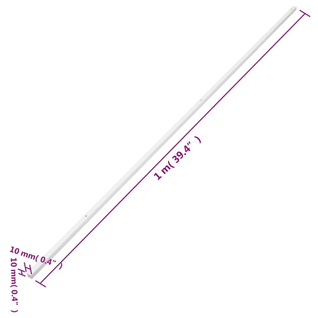 vidaXL Kanał elektroinstalacyjny, 10x10 mm, 30 m, PVC