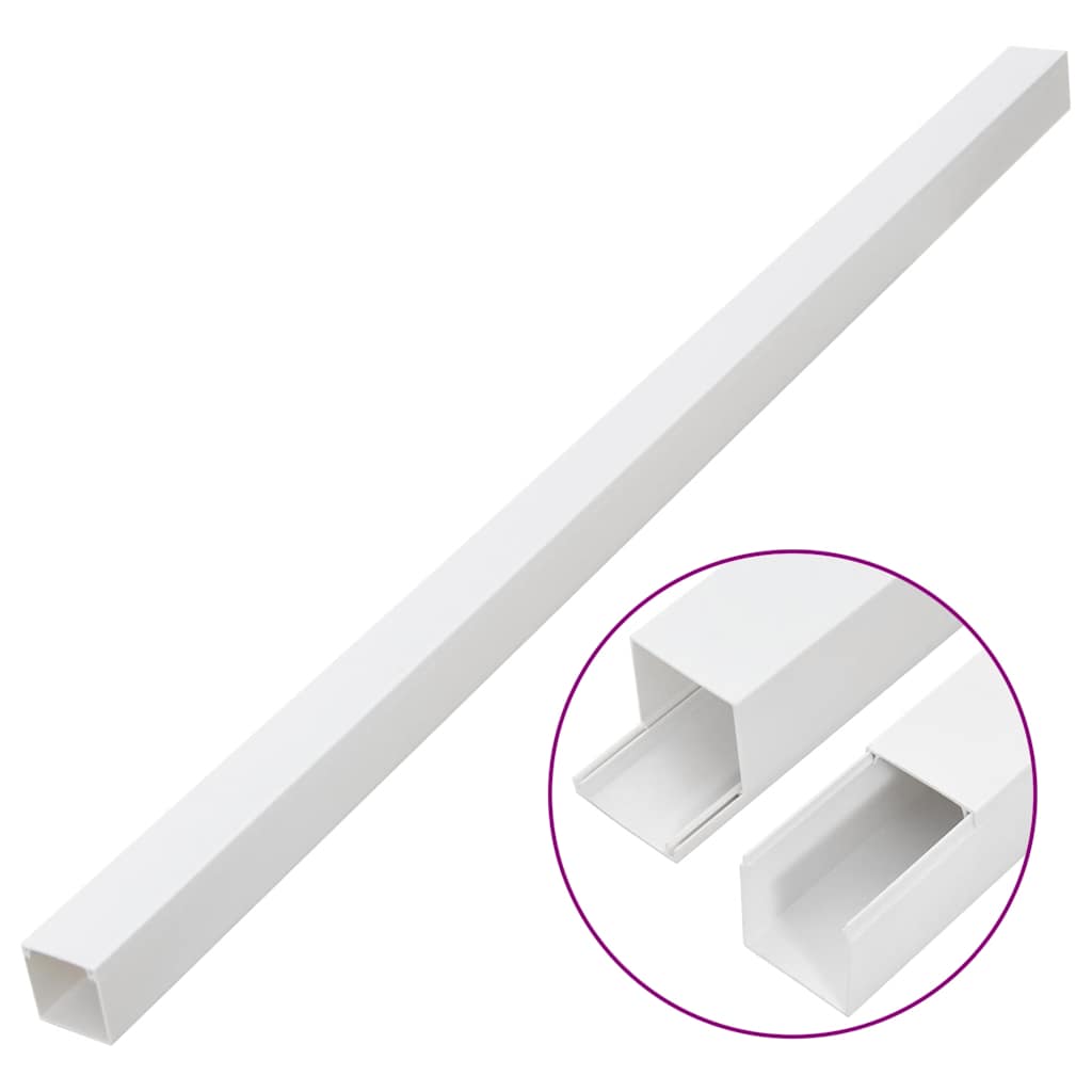 vidaXL Kanał elektroinstalacyjny, 33x33 mm, 30 m, PVC