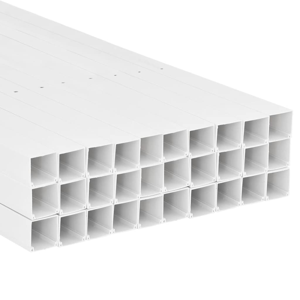 vidaXL Kanał elektroinstalacyjny, 33x33 mm, 30 m, PVC