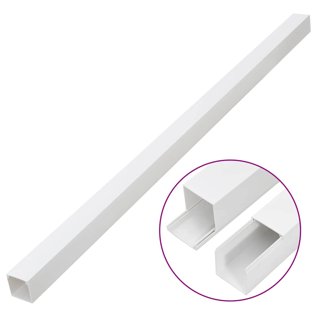 vidaXL Kanał elektroinstalacyjny, 40x25 mm, 30 m, PVC
