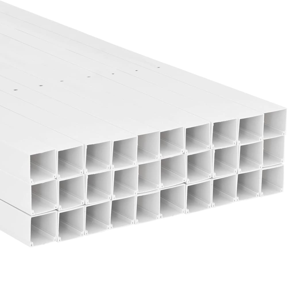 vidaXL Kanał elektroinstalacyjny, 40x25 mm, 30 m, PVC