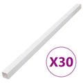 vidaXL Kanał elektroinstalacyjny, 40x40 mm, 30 m, PVC