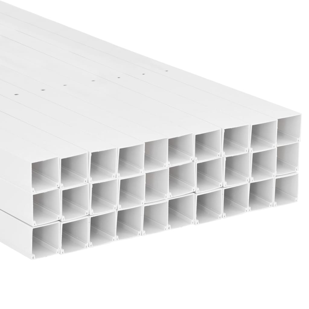 vidaXL Kanał elektroinstalacyjny, 60x60 mm, 30 m, PVC