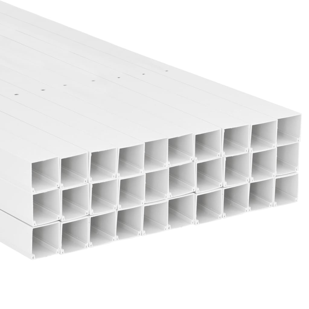 vidaXL Kanał elektroinstalacyjny, 100x60 mm, 30 m, PVC