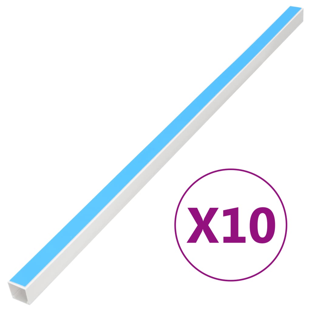 vidaXL Kanał elektroinstalacyjny, samoprzylepny, 33x33 mm, 10 m, PVC