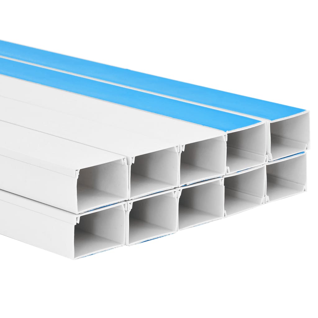 vidaXL Kanał elektroinstalacyjny, samoprzylepny, 150x50 mm, 10 m, PVC