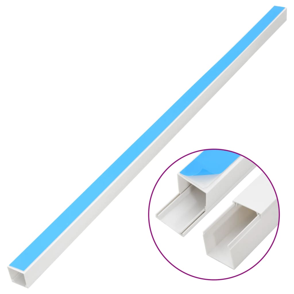 vidaXL Kanał elektroinstalacyjny, samoprzylepny, 30x20 mm, 30 m, PVC