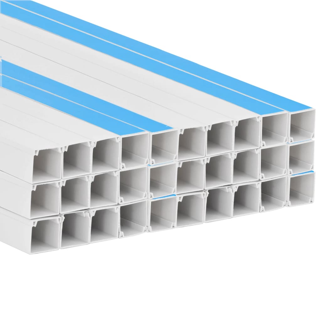 vidaXL Kanał elektroinstalacyjny, samoprzylepny, 40x40 mm, 30 m, PVC