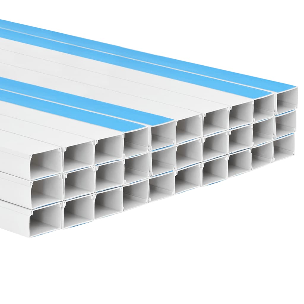 vidaXL Kanał elektroinstalacyjny, samoprzylepny, 50x25 mm, 30 m, PVC