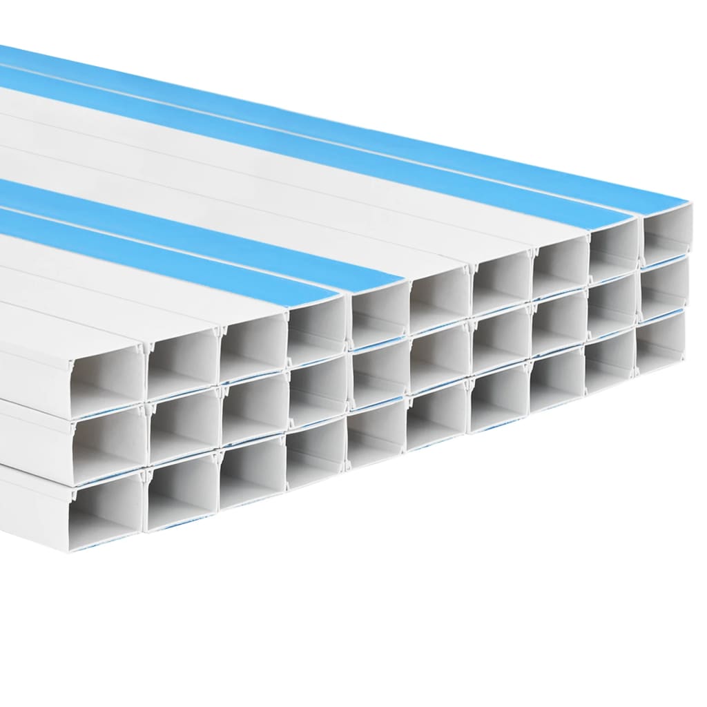 vidaXL Kanał elektroinstalacyjny, samoprzylepny, 60x60 mm, 30 m, PVC