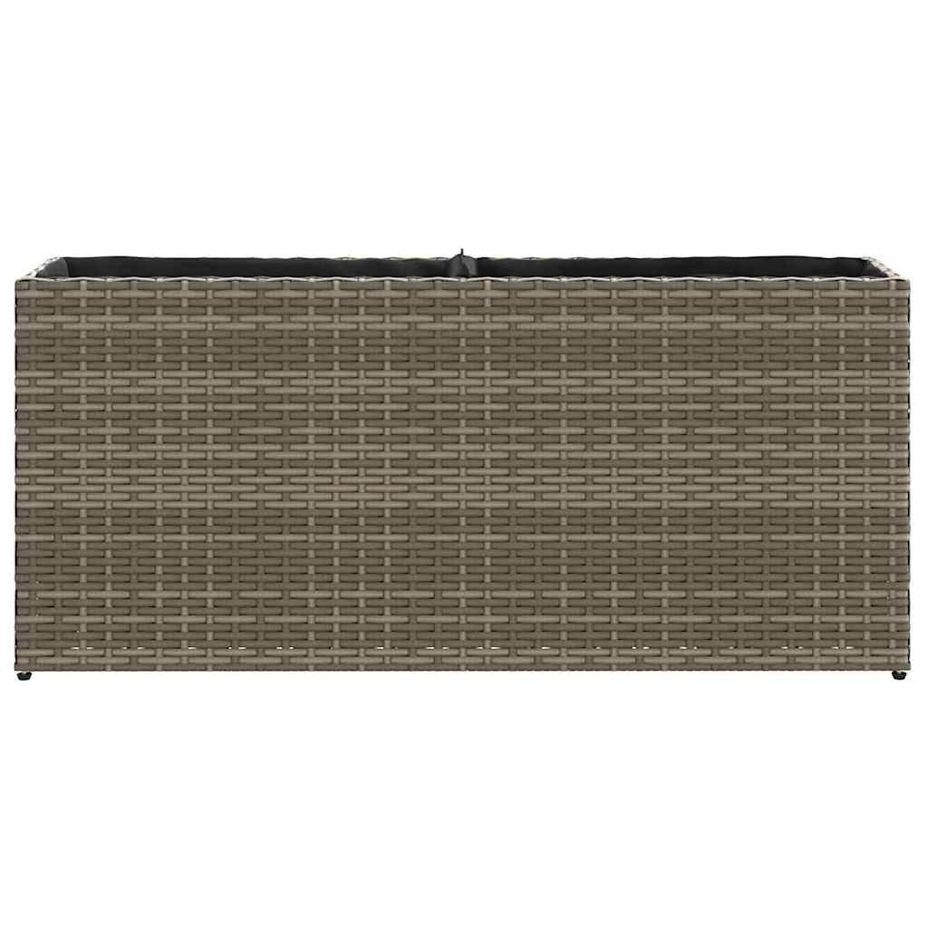 vidaXL Donice ogrodowe z 2 wkładami, 2 szt., szare, 90x20x40 cm