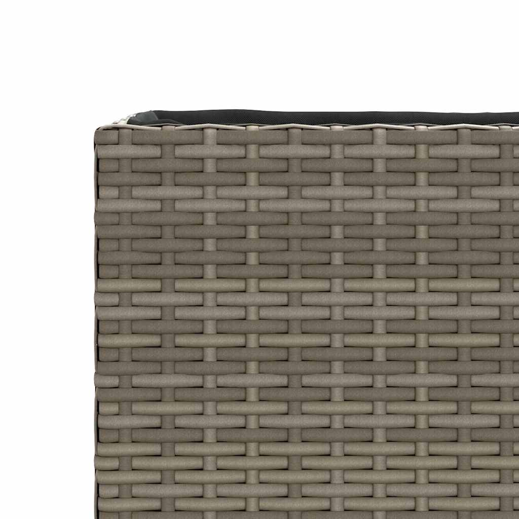 vidaXL Donice ogrodowe z 2 wkładami, 2 szt., szare, 90x20x40 cm