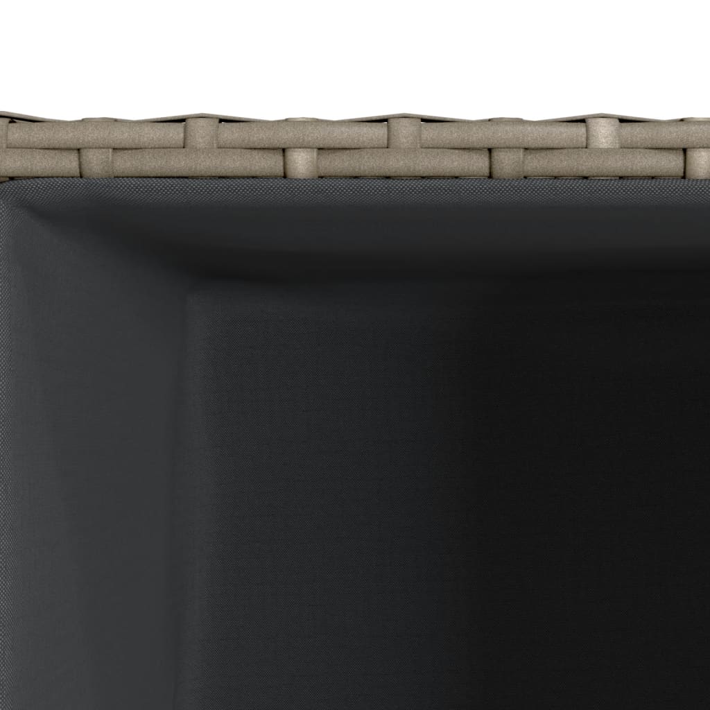 vidaXL Donice ogrodowe, 2 szt., szare, 30x30x60 cm, rattan PE