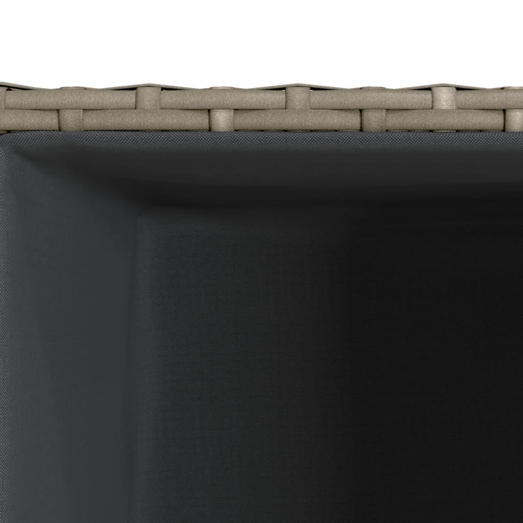 vidaXL Donice ogrodowe, 2 szt., szare, 40x40x80 cm, rattan PE