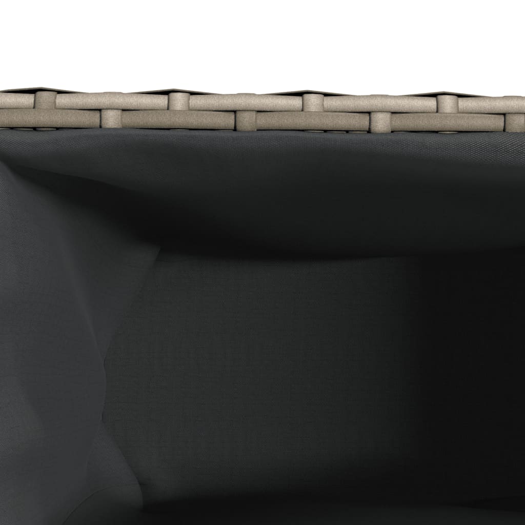 vidaXL Donice ogrodowe z 3 wkładami, 2 szt., szare, 105x30x32 cm