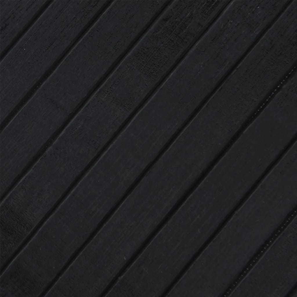 vidaXL Dywan prostokątny, czarny, 70x200 cm, bambusowy