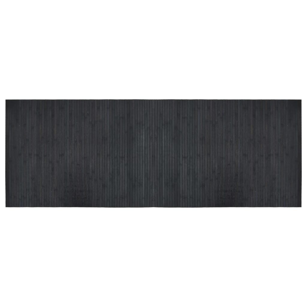 vidaXL Dywan prostokątny, szary, 70x200 cm, bambusowy