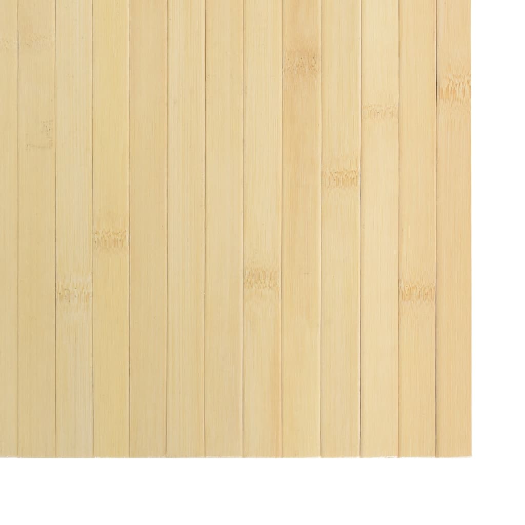 vidaXL Dywan prostokątny, jasny naturalny, 70x400 cm, bambusowy