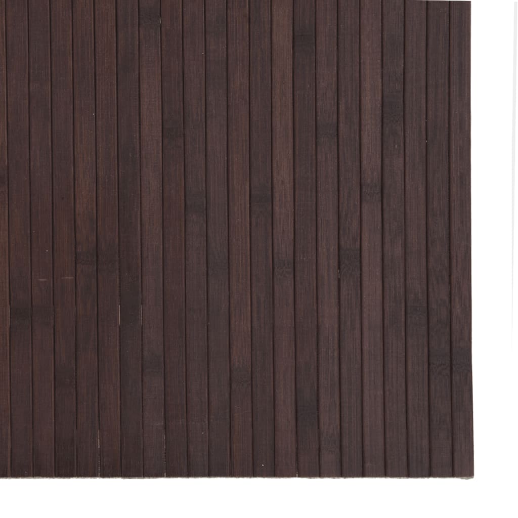 vidaXL Dywan prostokątny, ciemnobrązowy, 80x200 cm, bambusowy