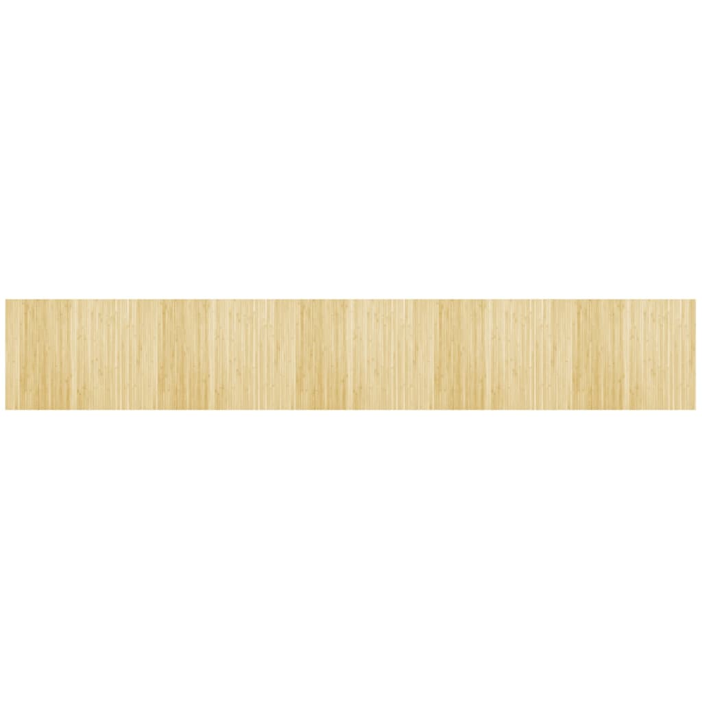 vidaXL Dywan prostokątny, jasny naturalny, 80x500 cm, bambusowy