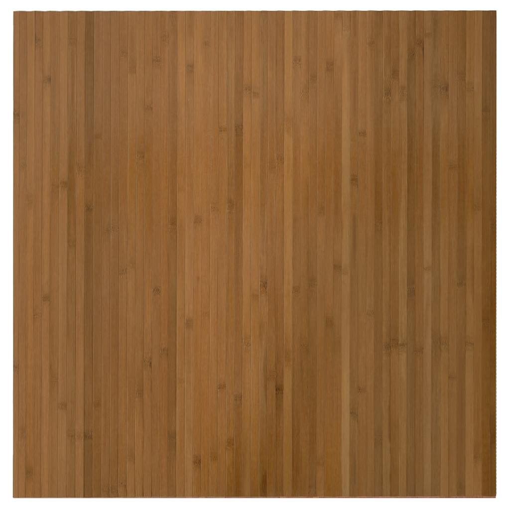 vidaXL Dywan prostokątny, brązowy, 100x100 cm, bambusowy