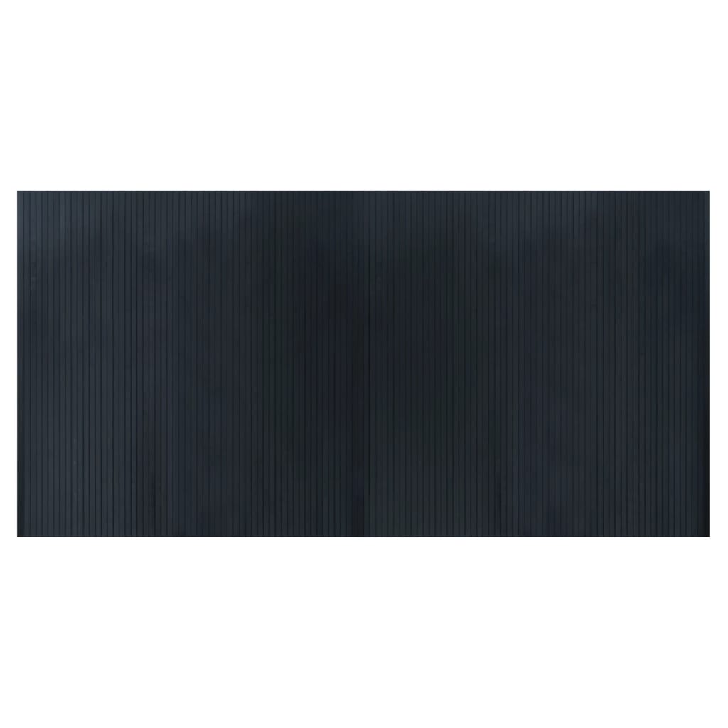 vidaXL Dywan prostokątny, szary, 100x200 cm, bambusowy