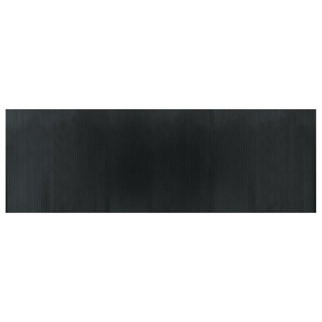 vidaXL Dywan prostokątny, szary, 100x300 cm, bambusowy