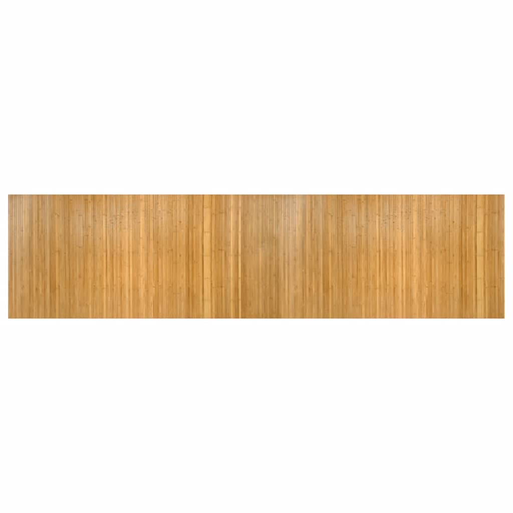 vidaXL Dywan prostokątny, naturalny, 100x400 cm, bambusowy