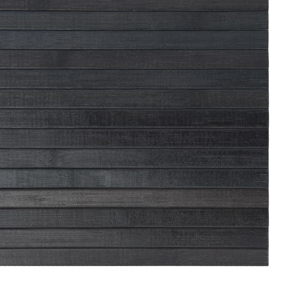 vidaXL Dywan prostokątny, szary, 100x400 cm, bambusowy