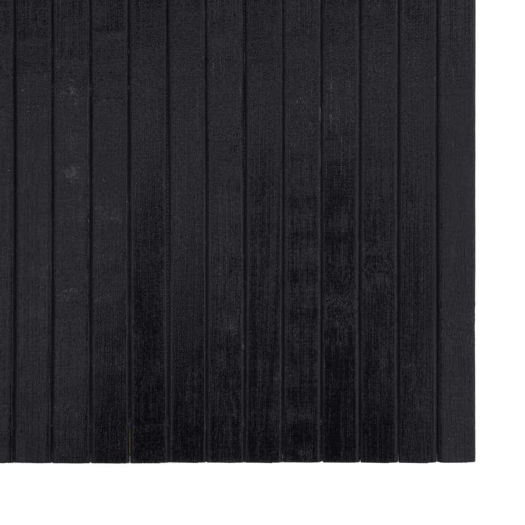 vidaXL Dywan prostokątny, czarny, 100x500 cm, bambusowy
