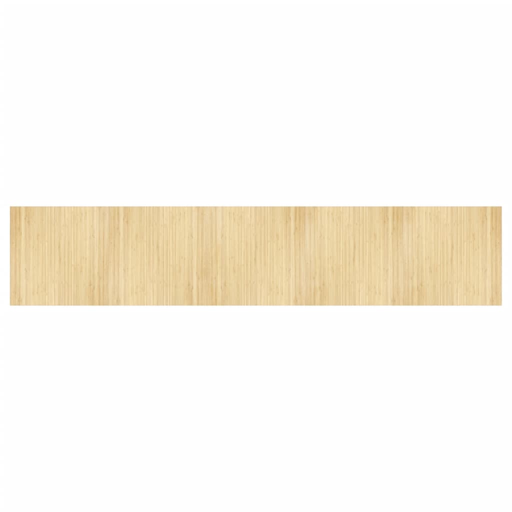 vidaXL Dywan prostokątny, jasny naturalny, 100x500 cm, bambusowy
