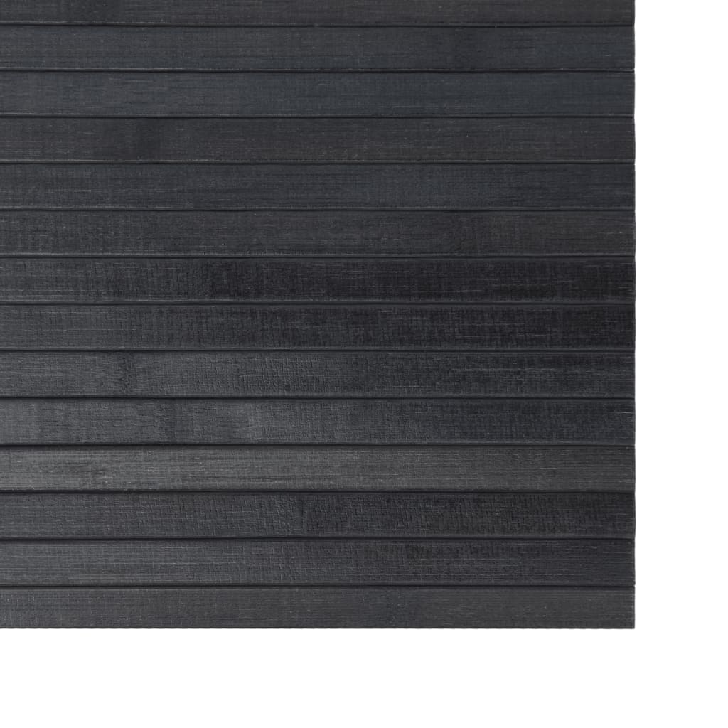 vidaXL Dywan prostokątny, szary, 100x500 cm, bambusowy