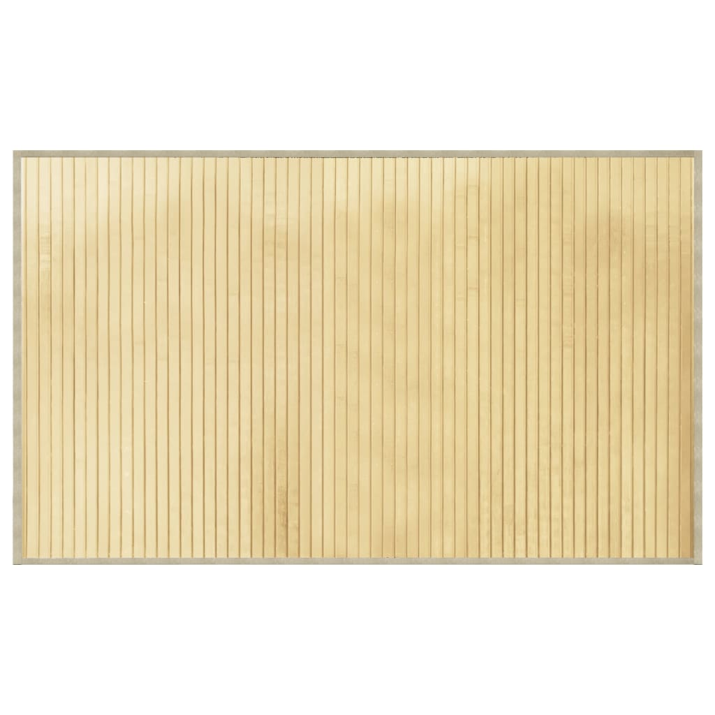 vidaXL Dywan prostokątny, jasny naturalny, 60x100 cm, bambusowy