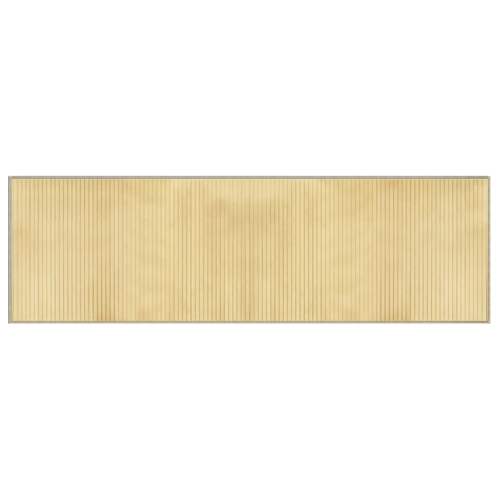 vidaXL Dywan prostokątny, jasny naturalny, 60x200 cm, bambusowy