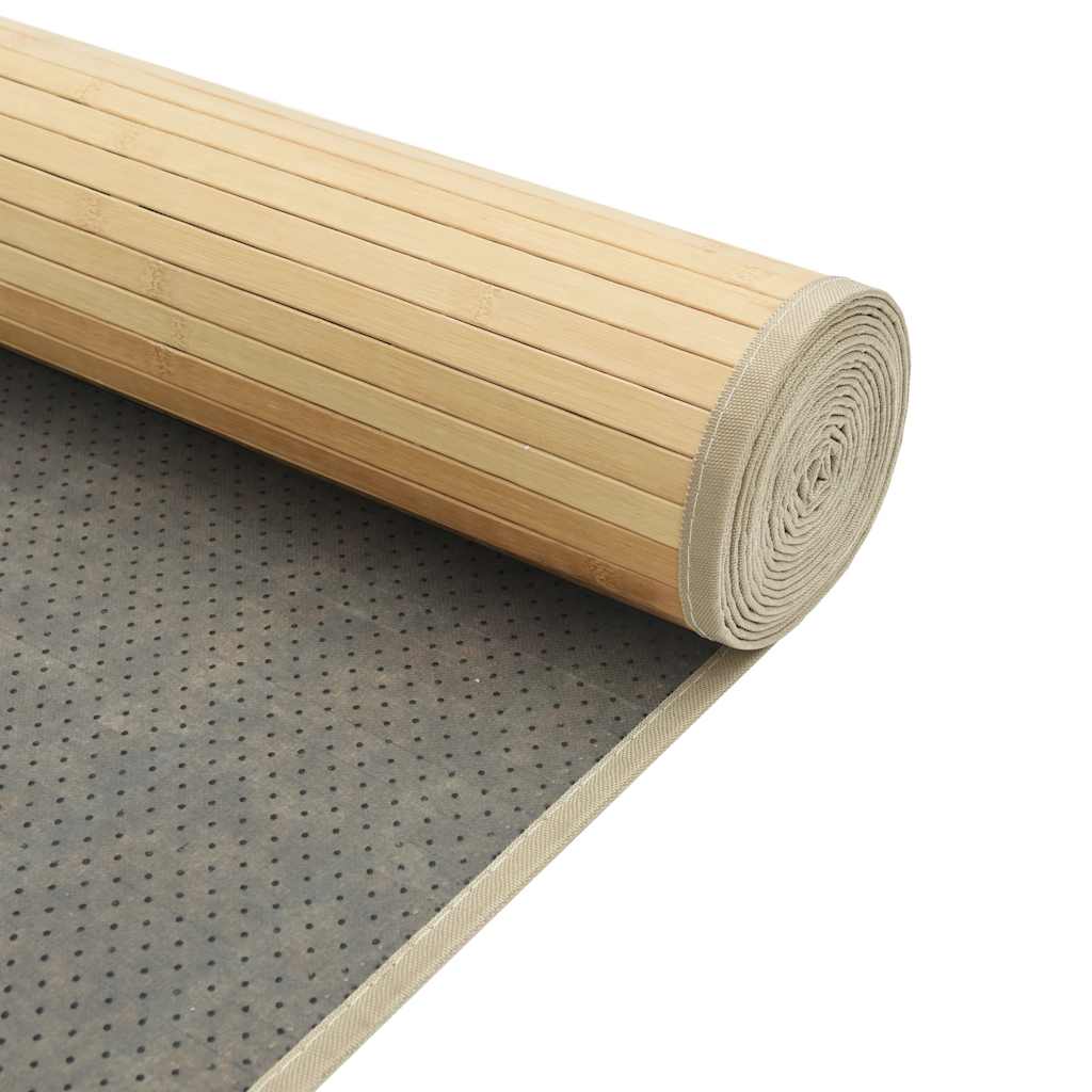 vidaXL Dywan prostokątny, jasny naturalny, 60x1000 cm, bambusowy