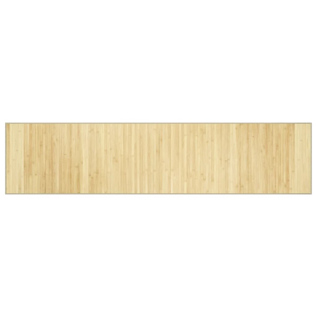 vidaXL Dywan prostokątny, jasny naturalny, 70x300 cm, bambusowy
