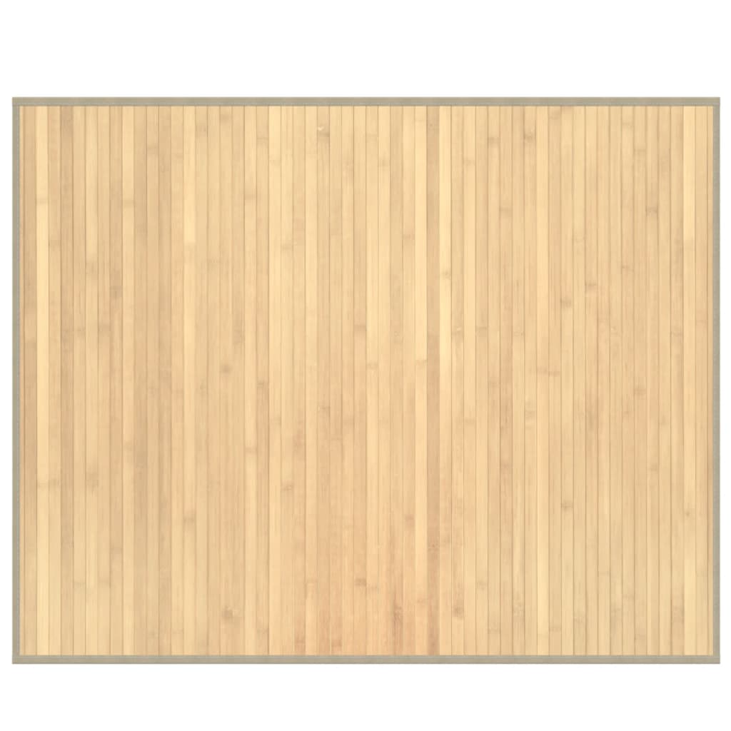 vidaXL Dywan prostokątny, jasny naturalny, 80x100 cm, bambusowy