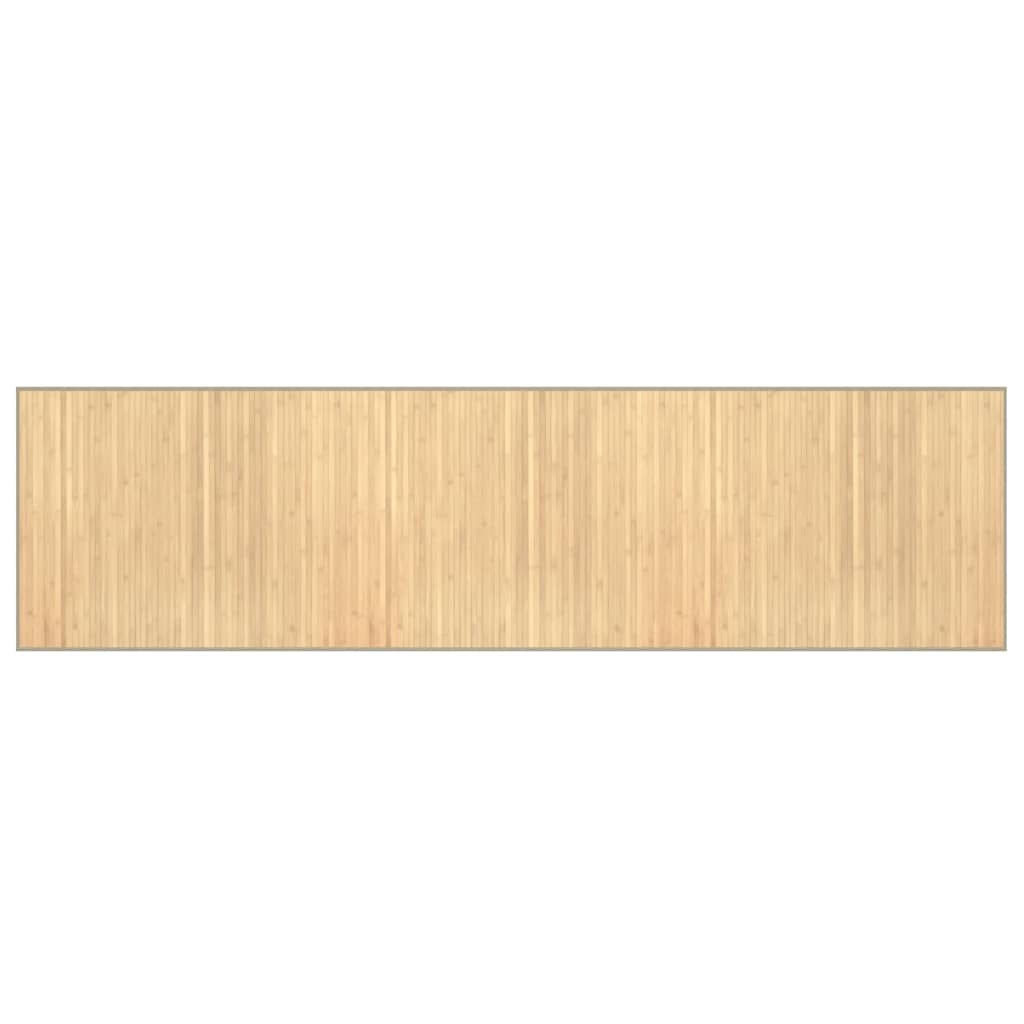 vidaXL Dywan prostokątny, jasny naturalny, 80x300 cm, bambusowy