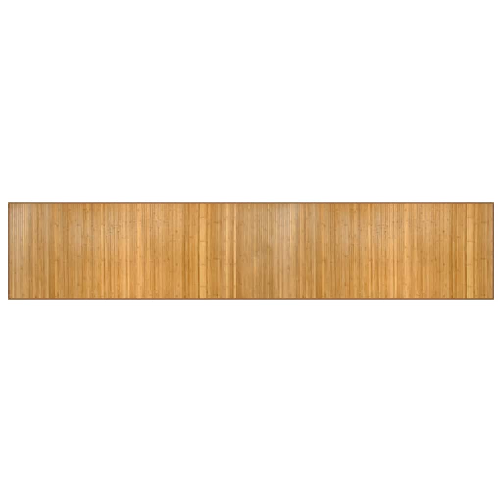 vidaXL Dywan prostokątny, naturalny, 80x400 cm, bambusowy