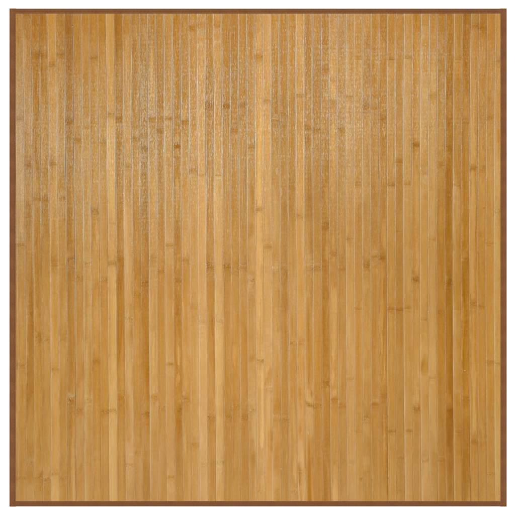 vidaXL Dywan kwadratowy, naturalny, 100x100 cm, bambusowy