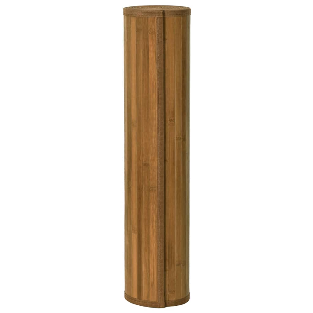 vidaXL Dywan prostokątny, brązowy, 100x200 cm, bambusowy