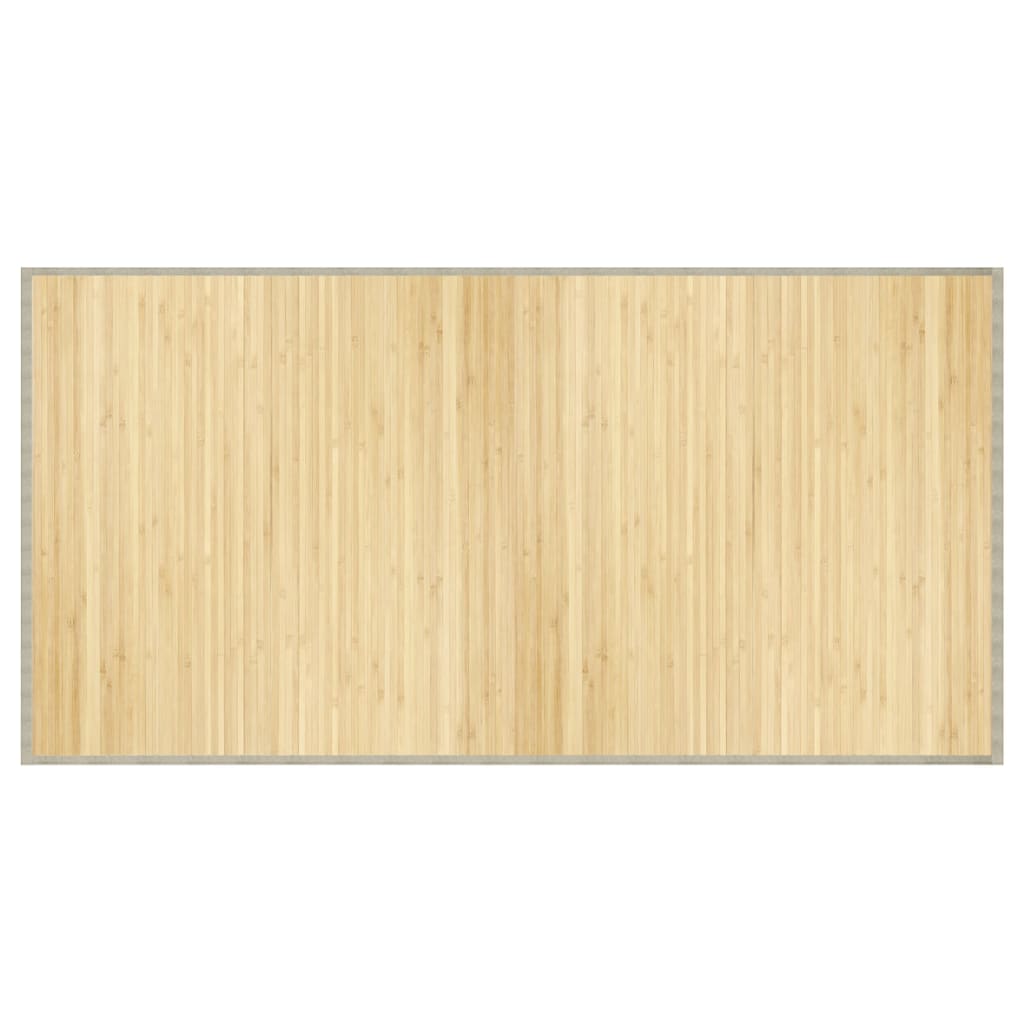 vidaXL Dywan prostokątny, jasny naturalny, 100x200 cm, bambusowy