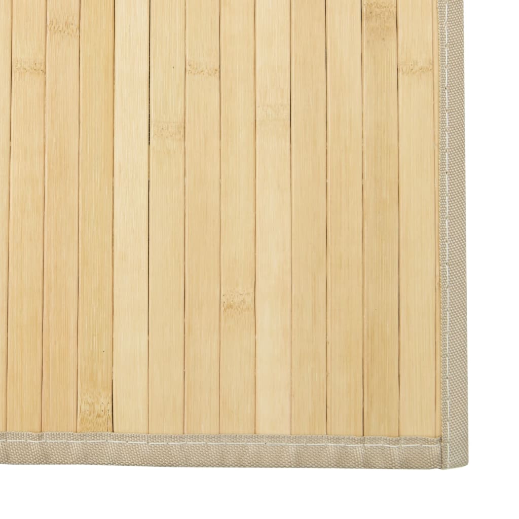 vidaXL Dywan prostokątny, jasny naturalny, 100x200 cm, bambusowy