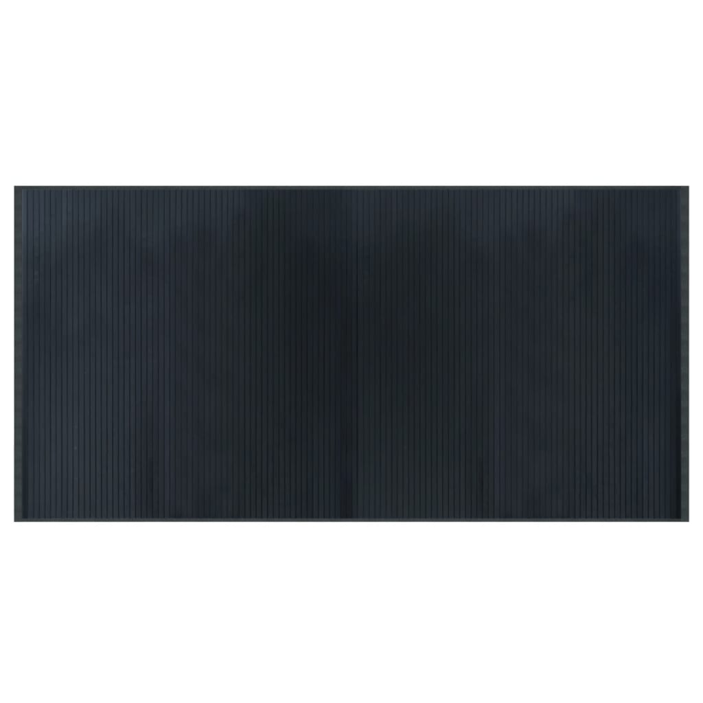 vidaXL Dywan prostokątny, szary, 100x200 cm, bambusowy